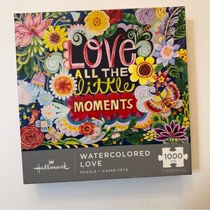 Hallmark  watercolored Love Vibrant Floral  Puzzle 1000 piece